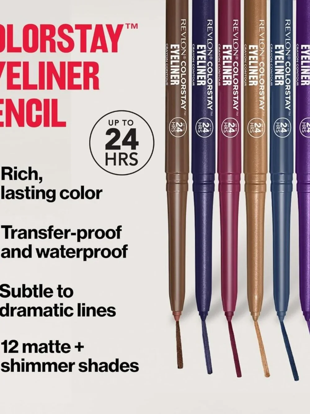 New Revlon ColorStay Waterproof Eyeliner Pencil 203 Brown Matte Smudger